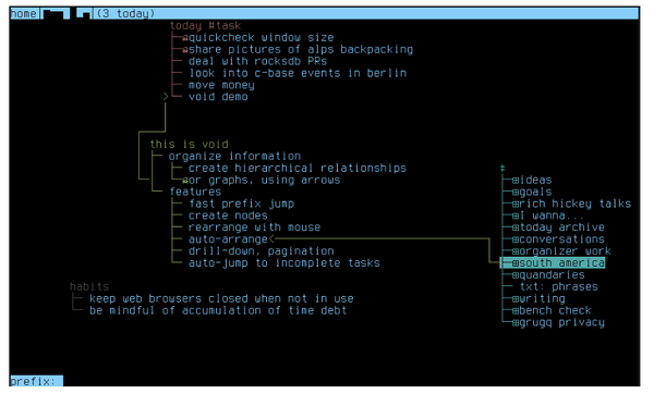 Void: Your Personal Organizer Within The Terminal