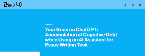 دراسة صادمة من MIT: الذكاء الاصطناعي قد يؤثر سلبًا على نمو المخ! - سيجعلك غبياً للأسف