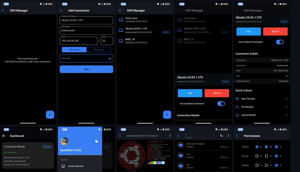 SysAdmin: Manage Linux Server Directly from Your Android Phone