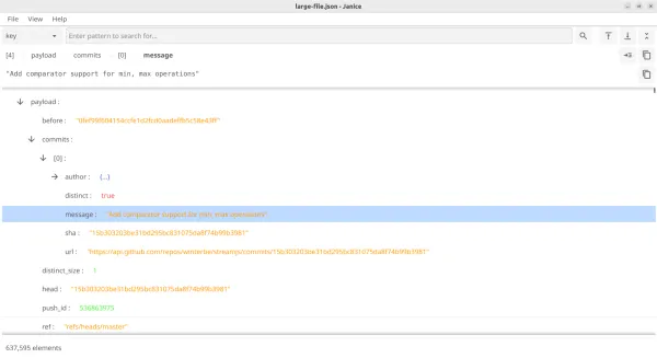 Janice: View Large JSON Files Easily, Free App for Windows, Linux & macOS