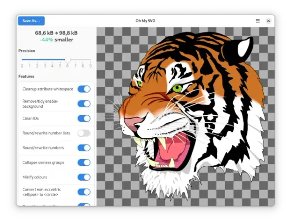 Shrink SVGs Images Easily with This Free App: Oh My SVG (Linux Only)